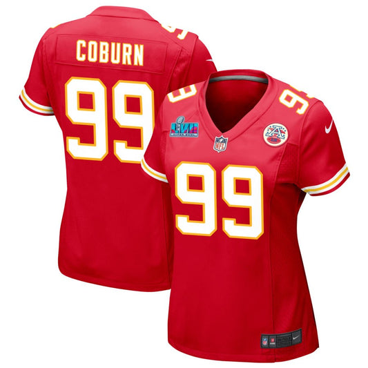 Keondre Coburn Kansas City Chiefs Nike Women's Super Bowl LVII Game Jersey - Red