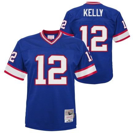 Youth Buffalo Bills Jim Kelly 1990 Mitchell & Ness Blue Retired Player Vintage Replica Jersey