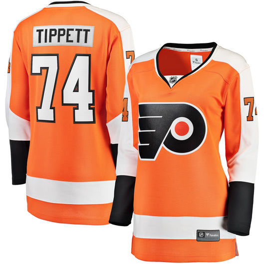 Owen Tippett Philadelphia Flyers Fanatics Branded Women's Home Breakaway Player Jersey - Orange