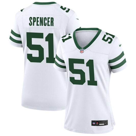 Marquiss Spencer New York Jets Nike Women's Legacy Game Jersey - White