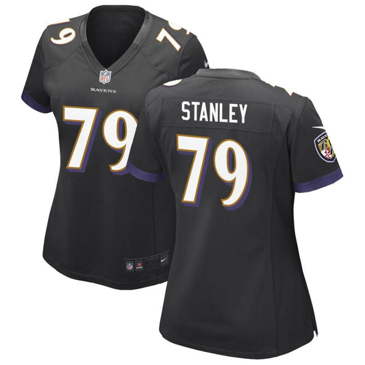 Ronnie Stanley Baltimore Ravens Nike Women's Alternate Game Jersey - Black