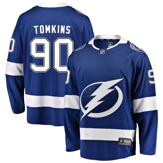 Matt Tomkins Tampa Bay Lightning Fanatics Branded Home Breakaway Jersey - Blue