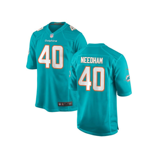 Nik Needham Miami Dolphins Nike Youth Game Jersey - Aqua