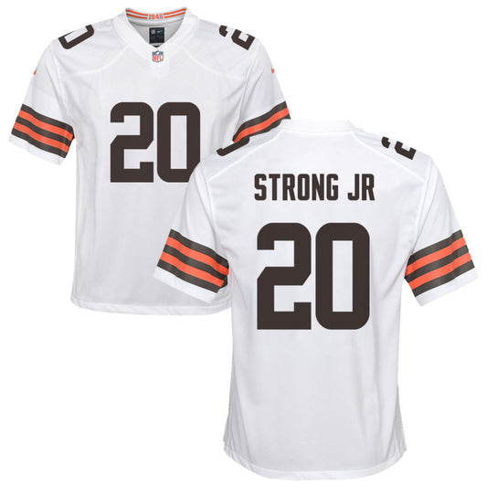 Pierre Strong Jr Nike Cleveland Browns Youth Game Jersey - White