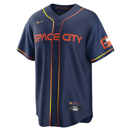 Men's Alex Bregman Nike Astros 2022 City Connect Replica Jersey - Navy