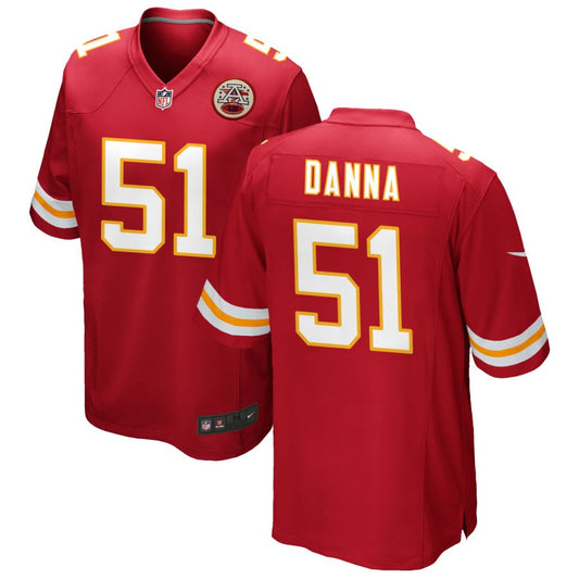 Mike Danna Kansas City Chiefs Nike Game Jersey - Red