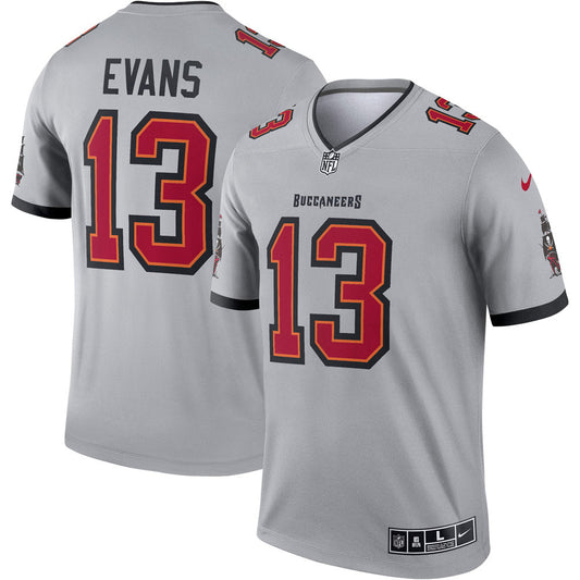 Men's Tampa Bay Buccaneers Mike Evans Inverted Legend Jersey Gray