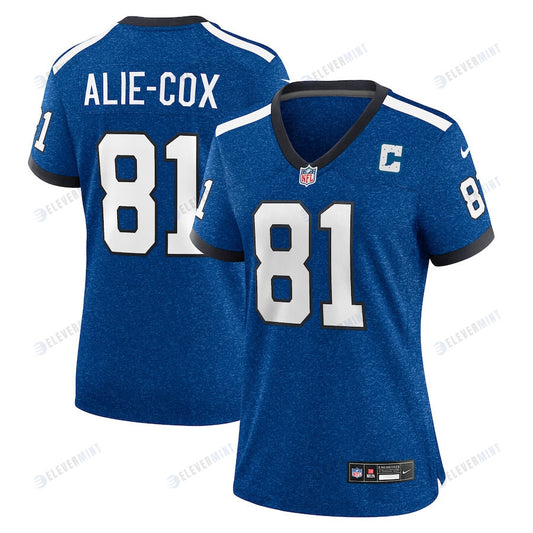 Mo Alie Cox 81 Indianapolis Colts Indiana Nights Alternate Game Women Jersey - Royal