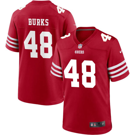 Oren Burks San Francisco 49ers Nike Youth Game Jersey - Scarlet