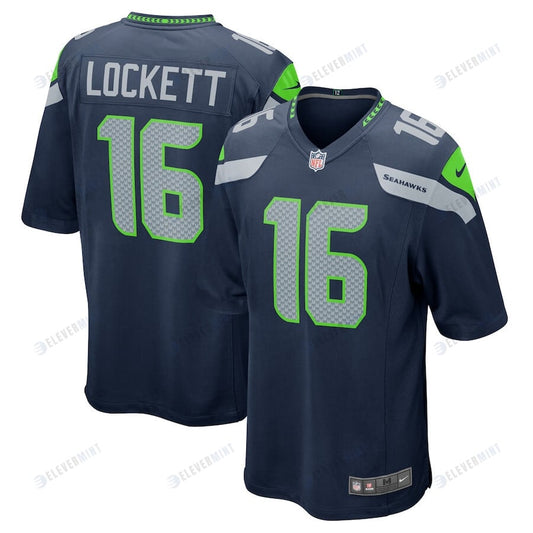 Tyler Lockett 16 Seattle Seahawks Men Game Team Jersey - College Navy