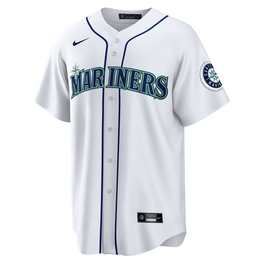 Men's Kyle Lewis Nike Mariners Official Replica Jersey - White