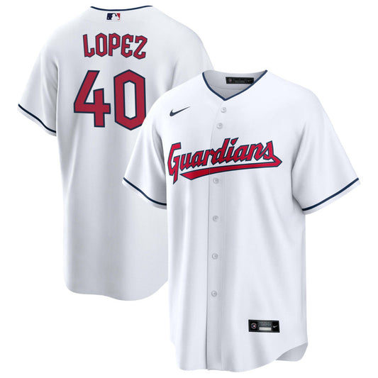 Reynaldo Lopez Cleveland Guardians Nike Youth Replica Jersey - White