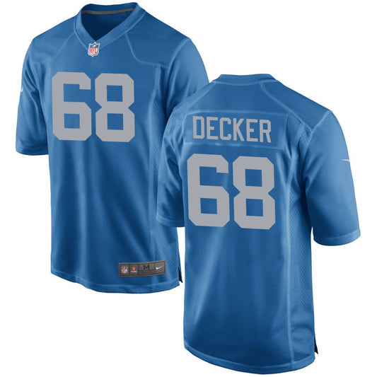 Taylor Decker Detroit Lions Nike Throwback Game Jersey - Blue