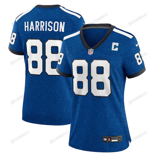 Marvin Harrison 88 Indianapolis Colts Indiana Nights Alternate Game Women Jersey - Royal