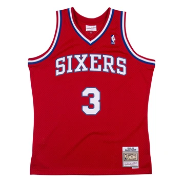 Men??s Allen Iverson Philadelphia 76ers 2000-2001 Swingman Replica Jersey By Mitchell & Ness