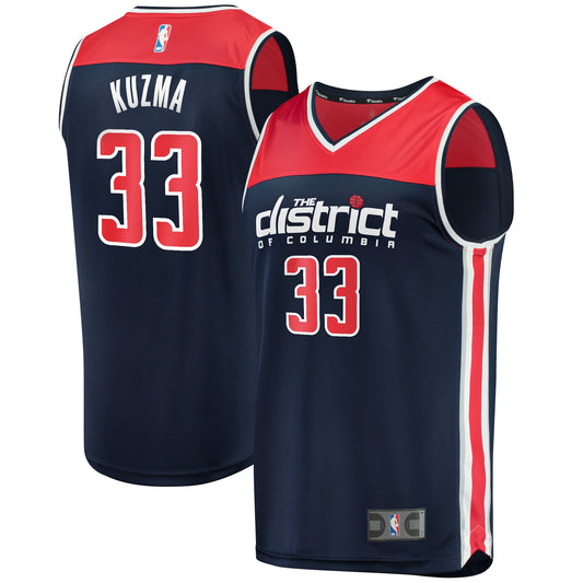 Kyle Kuzma Washington Wizards Fanatics Branded Fast Break Replica Player Jersey - Statement Edition - Navy