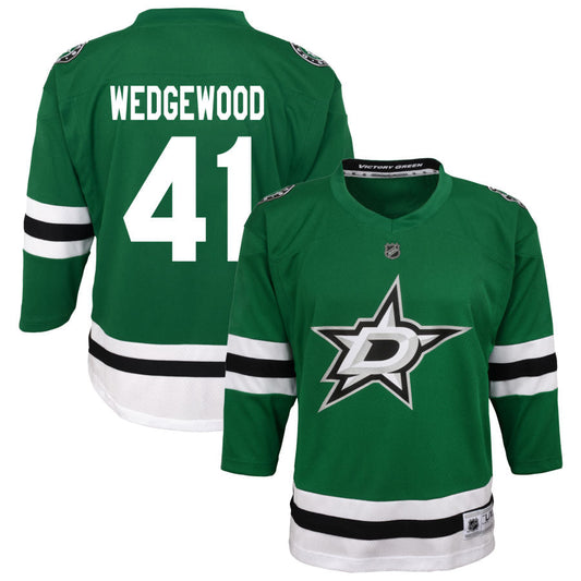 Scott Wedgewood Dallas Stars Youth Home Replica Jersey - Green