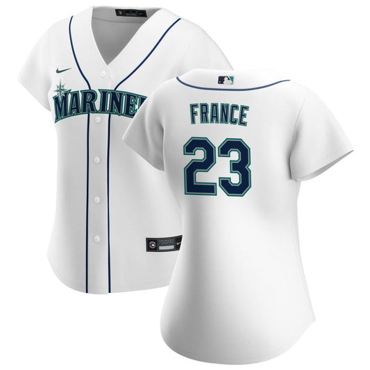 Ty France Seattle Mariners Nike Women's Home Replica Jersey - White