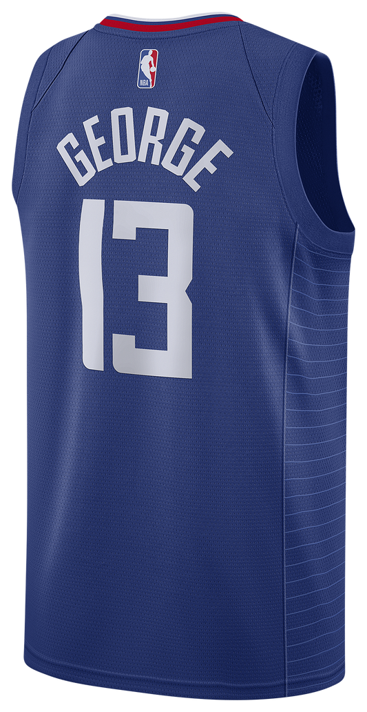 Men's George Paul Nike Clippers Swingman Jersey - Navy