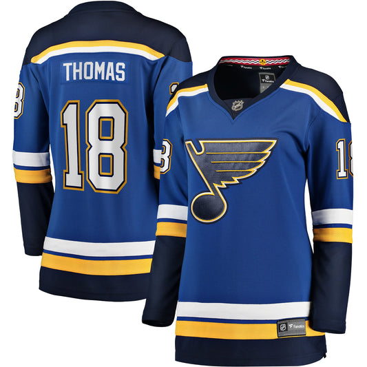 Robert Thomas St. Louis Blues Fanatics Branded Women's Home Breakaway Player Jersey - Blue