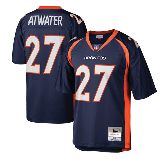 Men's Steve Atwater Mitchell & Ness Broncos 2015 Legacy Replica Jersey - Navy