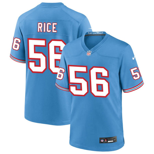 Monty Rice Tennessee Titans Nike Oilers Throwback Game Jersey - Light Blue