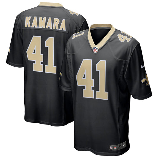 Men's New Orleans Saints Alvin Kamara Black Replica Game Jersey