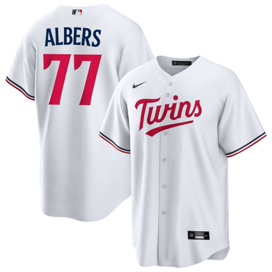 Andrew Albers Minnesota Twins Nike Home Replica Jersey - White