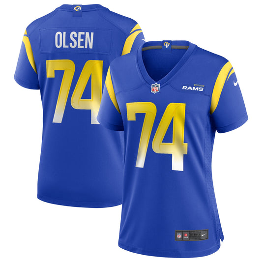 Merlin Olsen Los Angeles Rams Nike Women's Game Retired Player Jersey - Royal