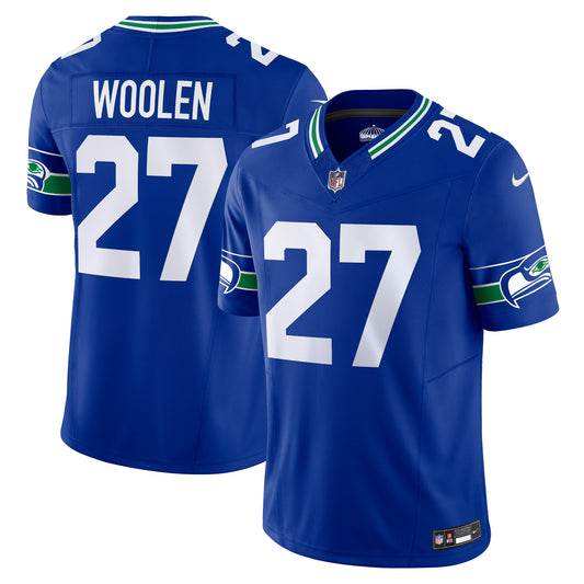 Tariq Woolen Seattle Seahawks Nike Throwback Vapor F.U.S.E. Limited Jersey - Royal