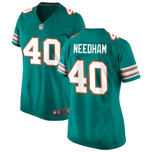 Nik Needham Miami Dolphins Nike Women's Alternate Game Jersey - Aqua