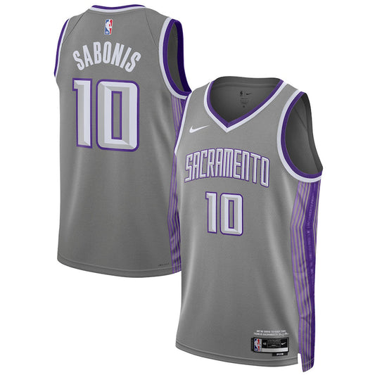 Men's Sacramento Kings Domantas Sabonis City Edition Jersey - Gray