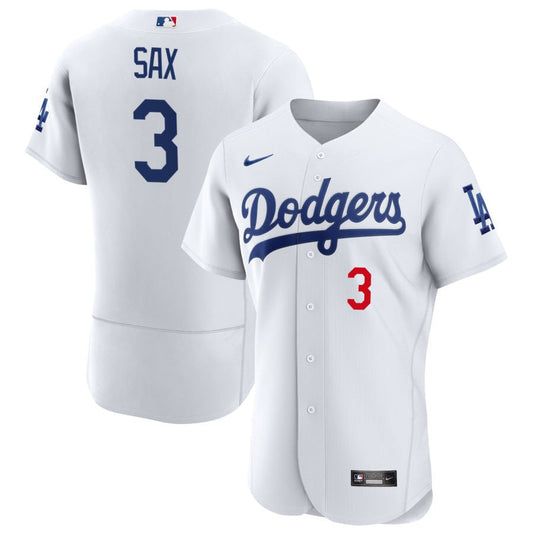 Steve Sax Los Angeles Dodgers Nike Home RetiredAuthentic Jersey - White