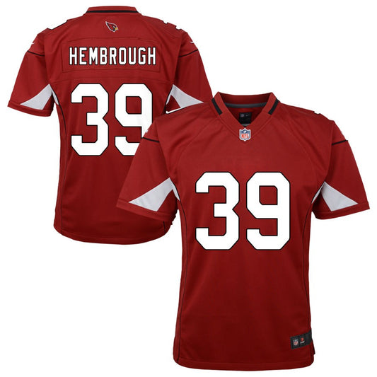 Matt Hembrough Arizona Cardinals Nike Youth Team Game Jersey - Cardinal