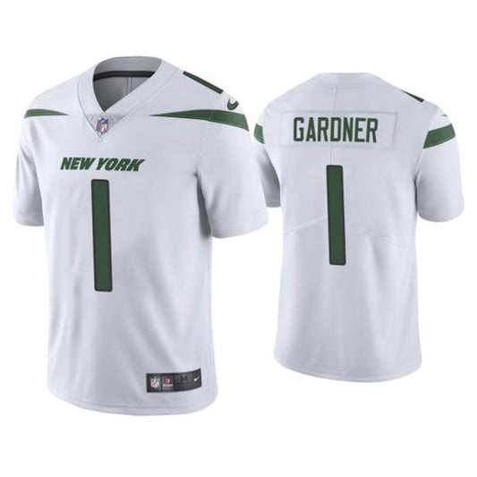 Men's New York Jets Sauce Gardner Vapor Jersey - White