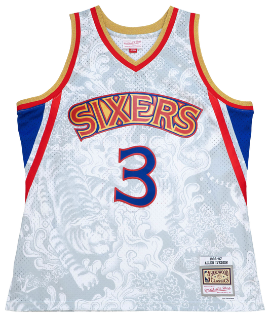 Men's  Mitchell & Ness 76ers CNY Jersey - White