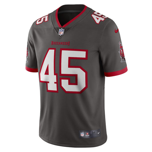 Men's Devin White Nike Buccaneers Vapor Limited Jersey - Grey