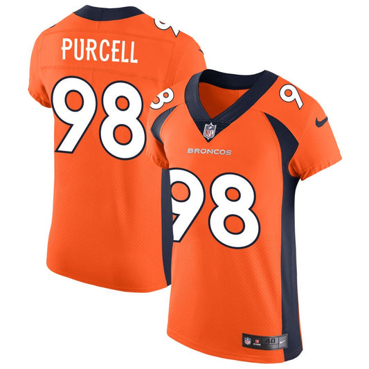 Mike Purcell Denver Broncos Nike Vapor Untouchable Elite Jersey - Orange