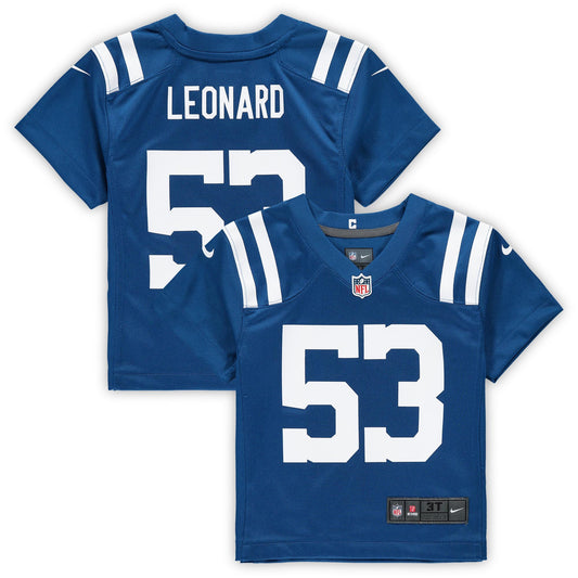 Shaquille Leonard Indianapolis Colts Nike Toddler Game Jersey - Royal