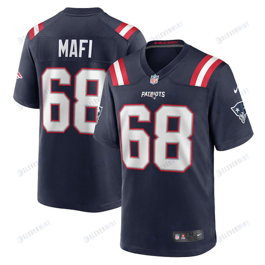 Atonio Mafi 68 New England Patriots Men Team Game Jersey - Navy