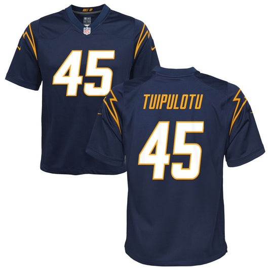 Tuli Tuipulotu Los Angeles Chargers Nike Youth Alternate Game Jersey - Navy