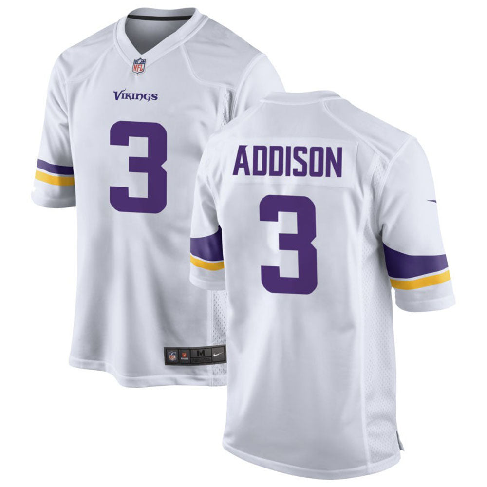 Men's Minnesota Vikings Jordan Addison Game Jersey - White