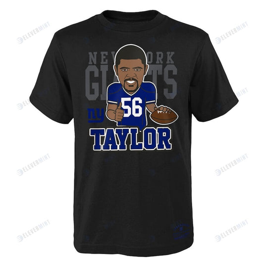 Lawrence Taylor New York Giants Caricature Graphic T-Shirt - Black