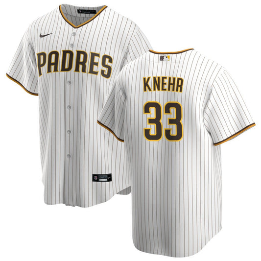 Reiss Knehr San Diego Padres Nike Home Replica Jersey - White