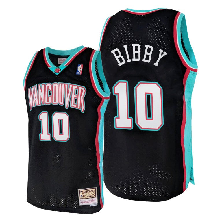 Men's Vancouver Grizzlies Mike Bibby Mitchell & Ness Black 2000-01 Hardwood Classics Swingman Jersey