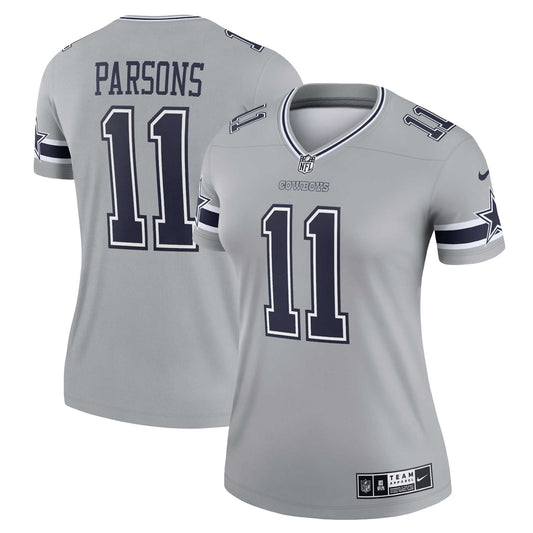 Micah Parsons Dallas Cowboys Nike Women's Inverted Legend Jersey - Silver