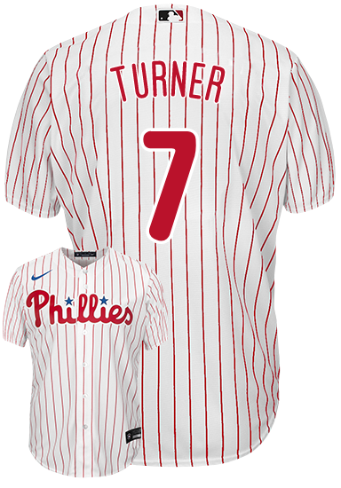 Trea Turner Youth Jersey - Philadelphia Phillies Replica Kids Home Jersey