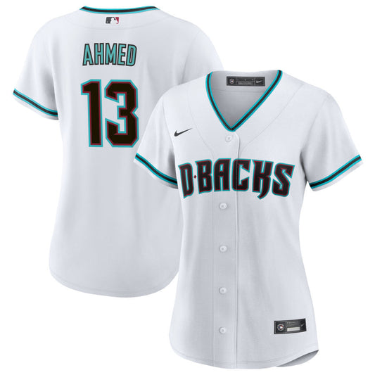 Nick Ahmed Arizona Diamondbacks Nike Women's Home Replica Jersey - White