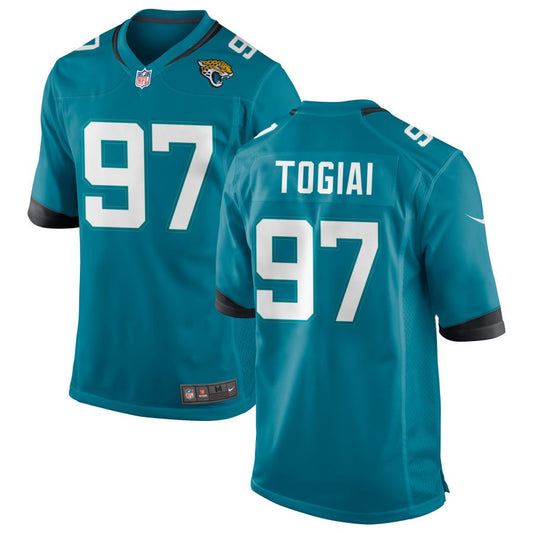 Tommy Togiai Jacksonville Jaguars Nike Alternate Game Jersey - Teal