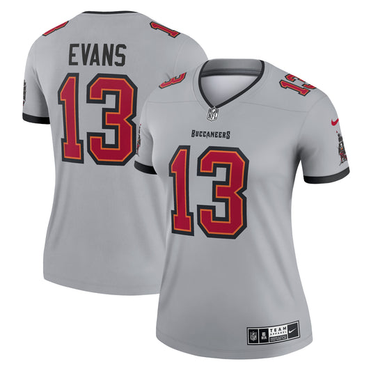 Mike Evans Tampa Bay Buccaneers Nike Women's Inverted Legend Jersey - Gray